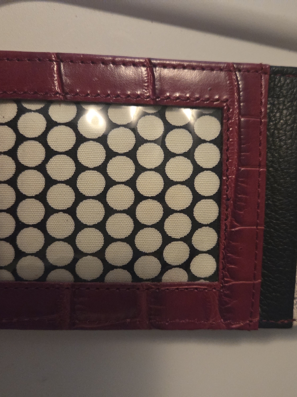Brighton Croc-Embossed Wine Wallet with Heart Snap - Picture 2 of 2